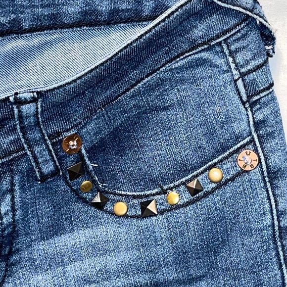 NWT True Religion Joey Super T Studded Jeans Size 27/32 - Picture 7 of 11
